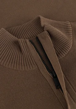 bruine genti trui turtle zip