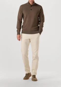 bruine genti trui turtle 3 button ls