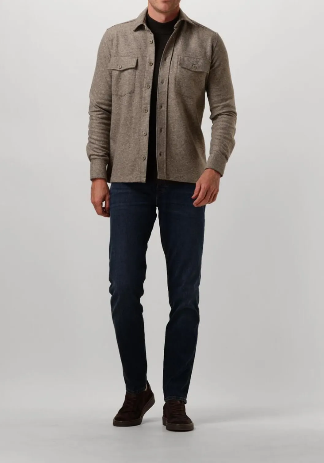 bruine gentiluomo casual overhemd s1273-983