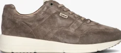 bruine greve lage sneakers walker 2346