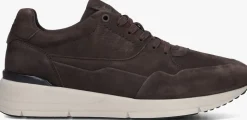 bruine greve lage sneakers walker 7288