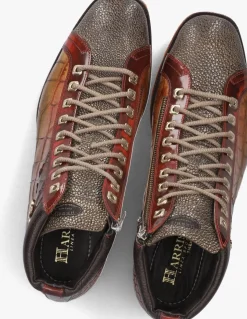 bruine harris hoge sneakers 0721