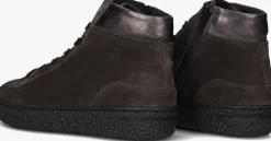 bruine hartjes hoge sneakers combi mid h sneaker