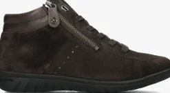 bruine hartjes hoge sneakers 172.0836 casual boot