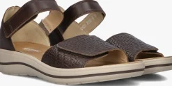 bruine hartjes sandalen pop