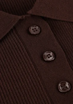 bruine haute l'amitié t-shirt piccolo ss polo rib knit