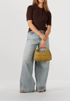 bruine haute l'amitié t-shirt piccolo ss polo rib knit