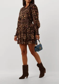 bruine janice mini jurk ari