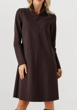 bruine japan tky midi jurk tamo