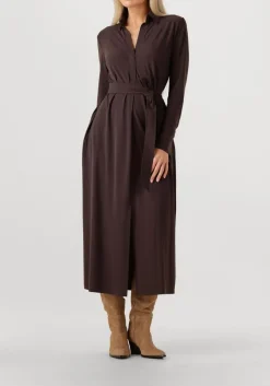 bruine japan tky midi jurk rasy