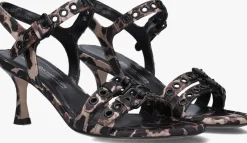 bruine kennel & schmenger sandalen met hak 76600