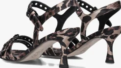 bruine kennel & schmenger sandalen met hak 76600