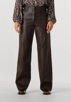 bruine knit-ted wijde broek naomi pant