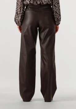 bruine knit-ted wijde broek naomi pant