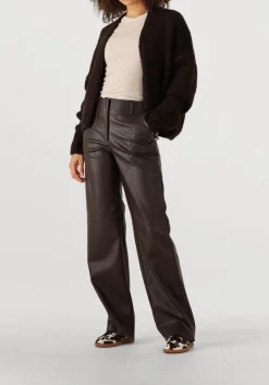 bruine knit-ted wijde broek naomi pant