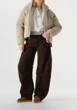 bruine lois jeans wijde broek aliana