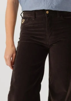 bruine lois jeans wijde broek palazzo