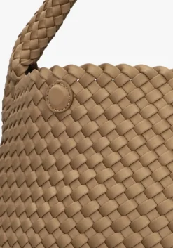 bruine marrea schoudertas bucket