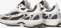 bruine mercer amsterdam lage sneakers the re-run white silver