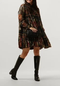 bruine mes demoiselles mini jurk molda