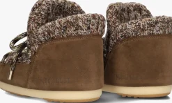 bruine moon boot vachtlaarzen 14601000
