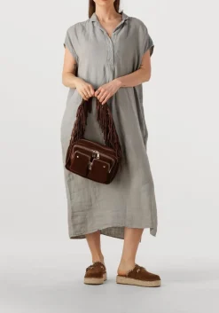 bruine mou instappers jute clog plain sue