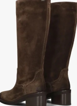 bruine nubikk hoge laarzen cassy boot