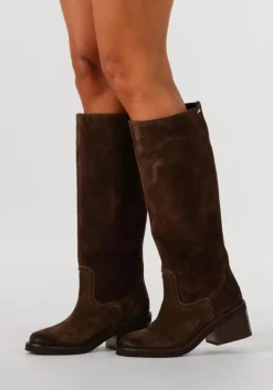 bruine nubikk hoge laarzen cassy boot