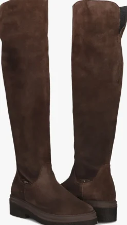 bruine nubikk hoge laarzen liz eiffel