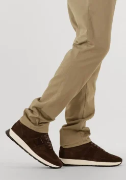 bruine nubikk lage sneakers glen hendrix