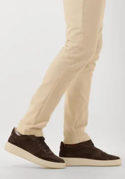 bruine nubikk lage sneakers jiro luca