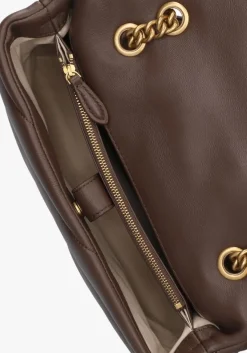 bruine pinko schoudertas love puff classic