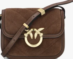 bruine pinko schoudertas love box baf