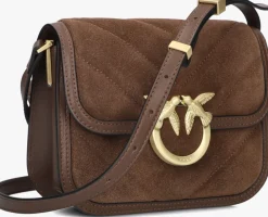 bruine pinko schoudertas love box baf