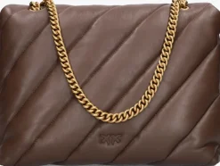 bruine pinko schoudertas love puff big