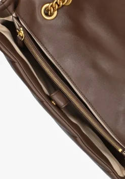 bruine pinko schoudertas love puff big