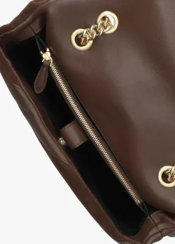 bruine pinko schoudertas love puff classic