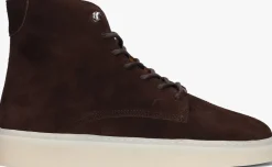 bruine posa veterboots lace up high boots