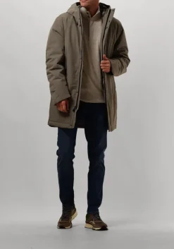 bruine profuomo trui pullover half zip button