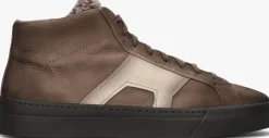 bruine santoni hoge sneakers 22131