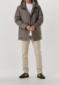 bruine santoni hoge sneakers 22131