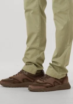 bruine santoni lage sneakers 22112