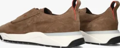 bruine santoni lage sneakers sue unlined runner
