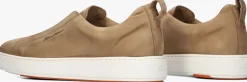 bruine santoni lage sneakers 21995 clean icon