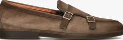 bruine santoni loafers pura