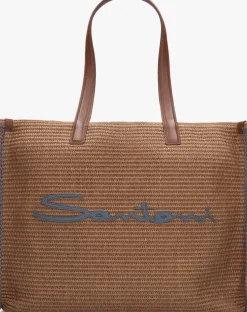 bruine santoni schoudertas 2447