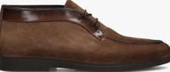 bruine santoni veterschoenen 19156