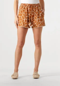 bruine scarlett poppies korte broek kosos shorts