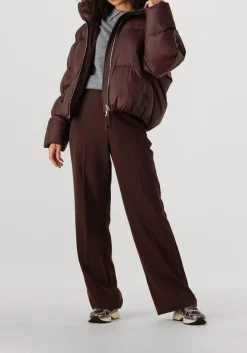 bruine second female gewatteerde jas riya puffer jacket