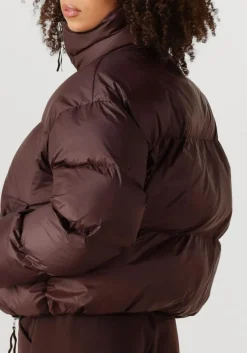 bruine second female gewatteerde jas riya puffer jacket